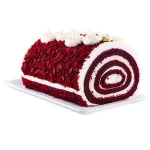 Red Velvet Cake Roll PNG Qaw