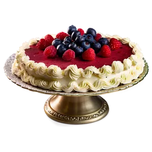 Red Velvet Cake With Berries Png Pux12 PNG image