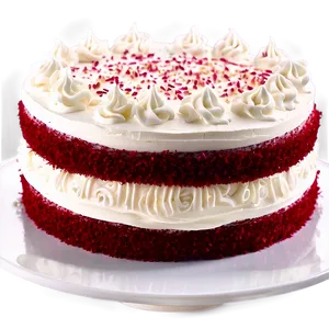 Red Velvet Cake With Buttercream Frosting PNG Fre