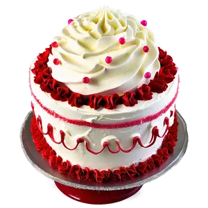 Red Velvet Cake With Buttercream Frosting PNG Tva PNG