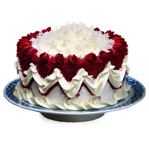 Red Velvet Cake With Coconut Cream Frosting PNG 06292024 PNG
