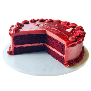 Red Velvet Cake With Ganache Filling PNG 06292024 PNG