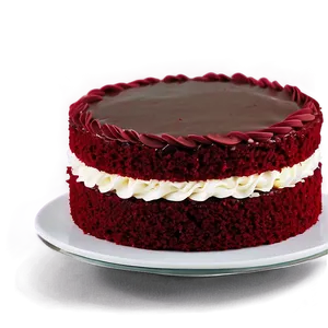 Red Velvet Cake With Ganache Filling PNG Nvg95 PNG