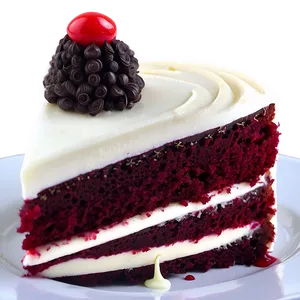 Red Velvet Cake With Mascarpone Cream PNG Mya PNG