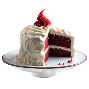 Red Velvet Cake With Nutella Frosting PNG Dhy83 PNG