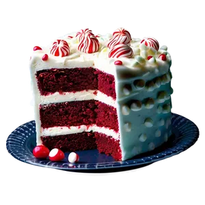Red Velvet Cake With Peppermint Crunch PNG 97 PNG