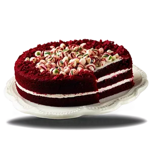 Red Velvet Cake With Peppermint Crunch PNG Ucq PNG