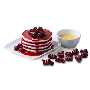 Red Velvet Pancakes PNG Khs56 PNG