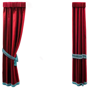 Red Velvet Theatre Curtain PNG 34