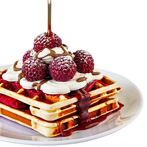 Red Velvet Waffle PNG 05212024