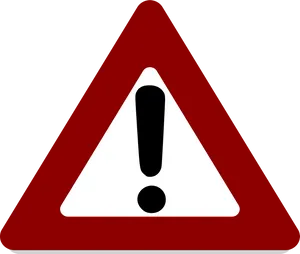 Red Warning Sign Exclamation Point PNG