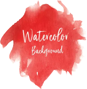 Red Watercolor Splash Background PNG image