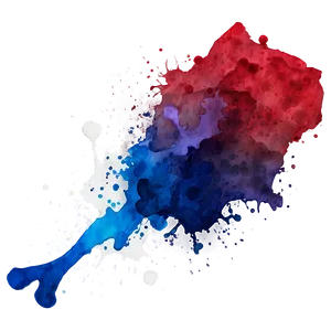 Red Watercolor Splash PNG 06262024 PNG