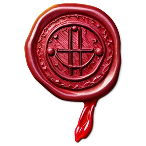 Red Wax Seal Png 06132024 PNG image