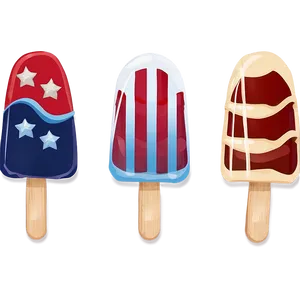 Red, White, And Blue Popsicles Png Uew70 PNG image