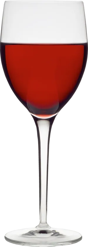 Red Wine Glass Elegant Stemware PNG image