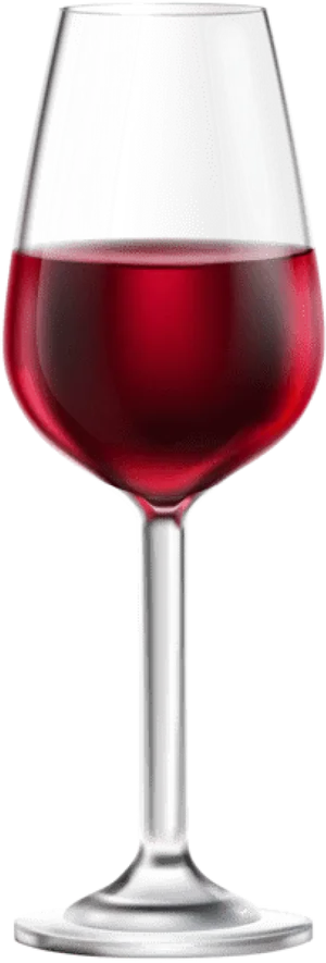 Red Wine Glass Elegant Transparent PNG image