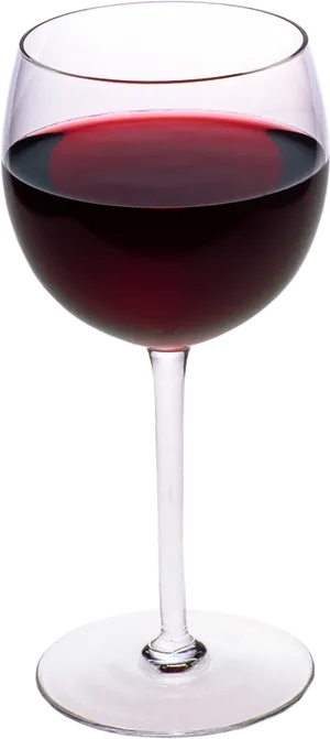 Red Wine Glass Isolatedon Black PNG image