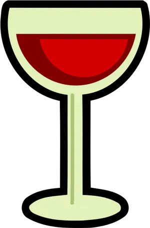 Red Wine Glass Vector Illustration PNG image