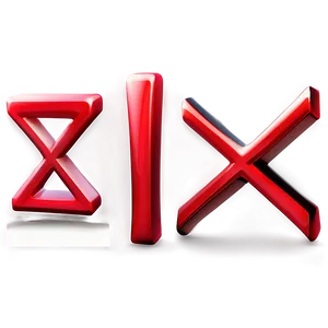 Red X Exclude Icon PNG 06262024