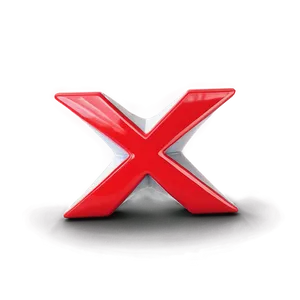 Red X For Digital Content Png 06122024 PNG image