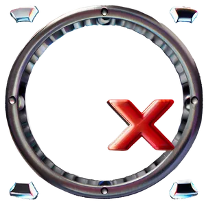 Red X In Circle PNG Uio
