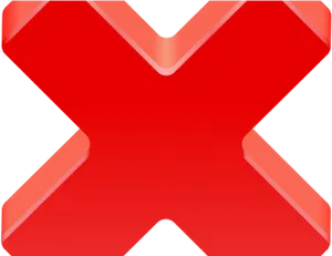 Red X Mark Icon PNG image