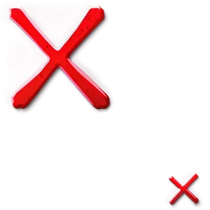 Red X Overlay Png 06122024 PNG image