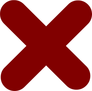 Red X Symbol PNG