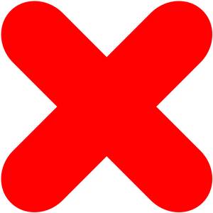 Red X Symbol PNG image