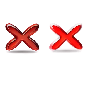 Red X Vector Png Sig PNG image