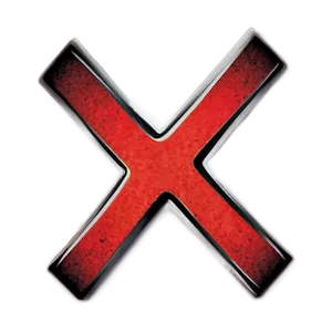 Red X With Text PNG 06122024