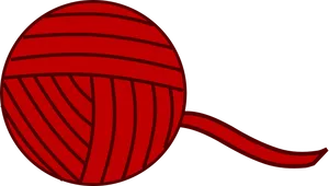 Red Yarn Ball Knitting Essential.png PNG image
