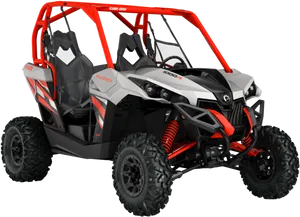 Redand Black Can Am Maverick A T V PNG