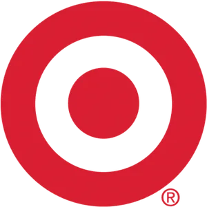 Redand Black Concentric Circles PNG image