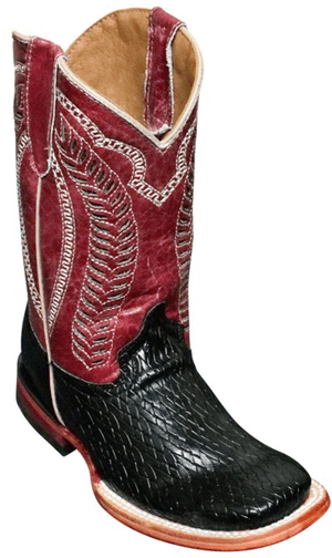 Redand Black Cowboy Boot