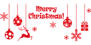 Redand Black Merry Christmas Greeting
