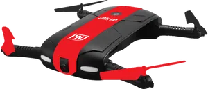 Redand Black Racing Drone