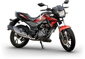 Redand Black Sport Motorcycle