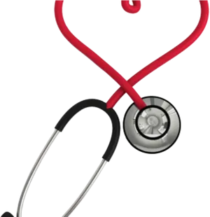 Redand Black Stethoscope