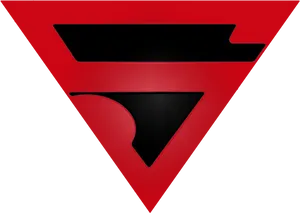 Redand Black Superman Logo PNG image