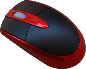 Redand Black Wireless Mouse PNG