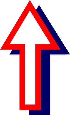 Redand Blue Arrows Graphic PNG image