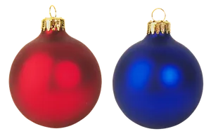 Redand Blue Christmas Ornaments