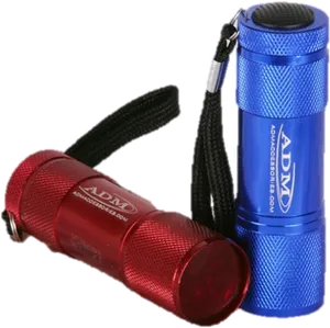 Redand Blue L E D Flashlights