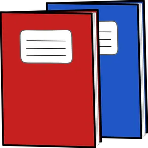 Redand Blue Notebooks PNG image