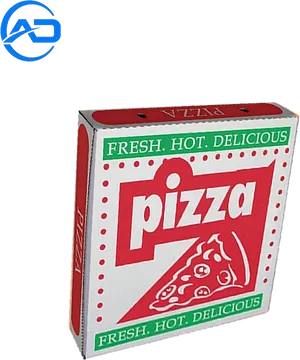 Redand Green Pizza Box PNG image