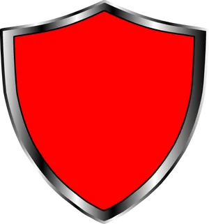 Redand Silver Heraldic Shield PNG image