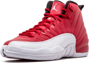 Redand White Air Jordan Sneaker PNG image