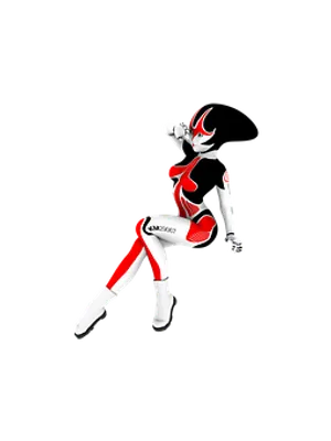 Redand White Anime Character